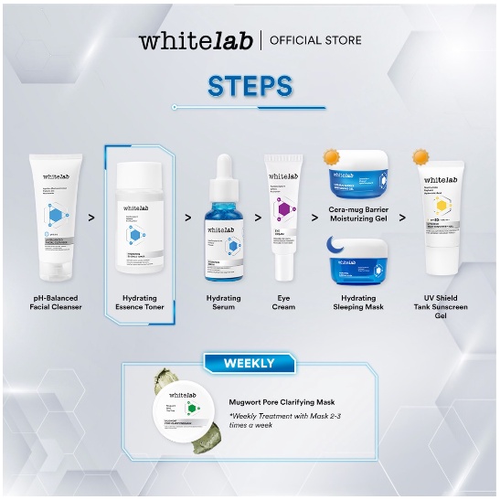 WHITELAB Hydrating Series | Face Essence |  Face Serum | Sleeping Mask | Barrier Moisturizer Gel
