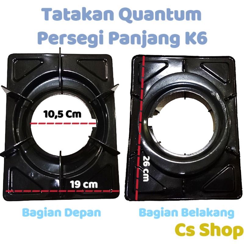 Tatakan Kompor Quantum Persegi Panjang K6/Dudukan Kompor Quantum k6/Alas Kompor Quantum persegi panjang k6