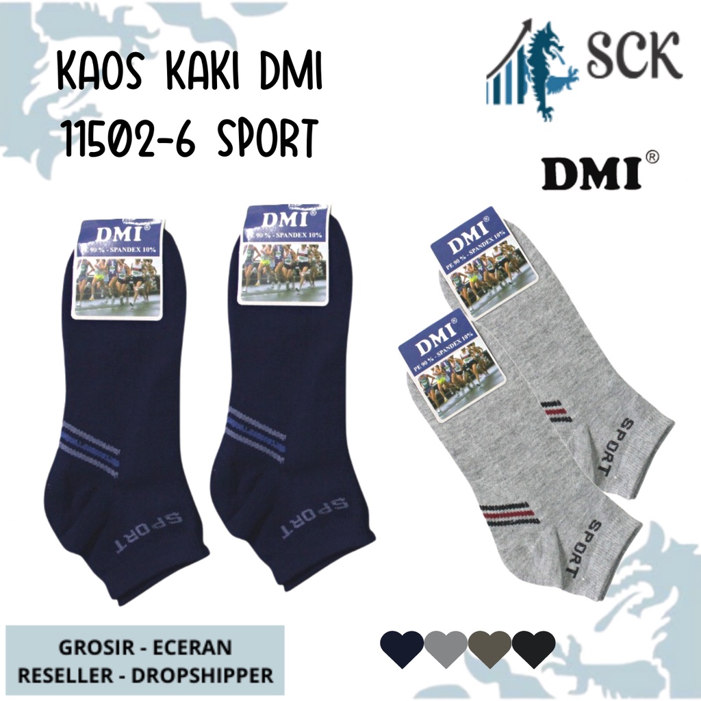 Kaos Kaki Pria DMI SPORT 11502-6 Panjang Mata Kaki Casual / Kaos Kaki Olahraga – SCK