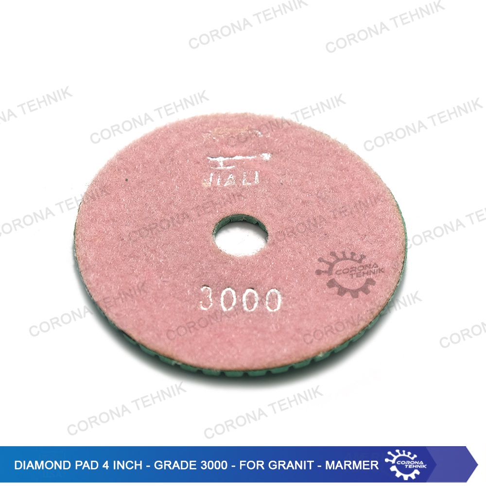 Grade 3000 - For Granit - Marmer - Diamond Pad 4 Inch