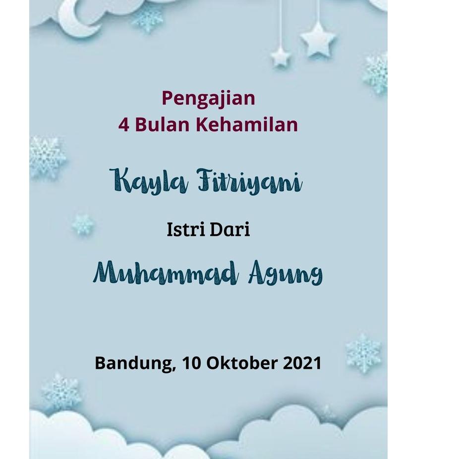 

Stock ready Buku Tasyakuran Pengajian Kehamilan 4/7 Bulanan