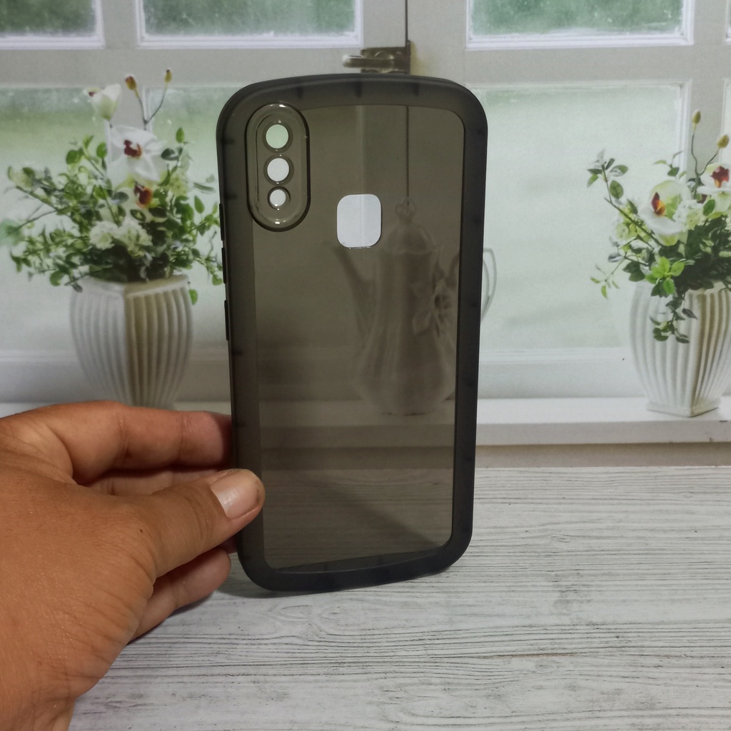 Casing Vivo 1817 1816 1814 1811 1807 Softcase Oval Black Transparan Vivo Y91 Y93 Y95