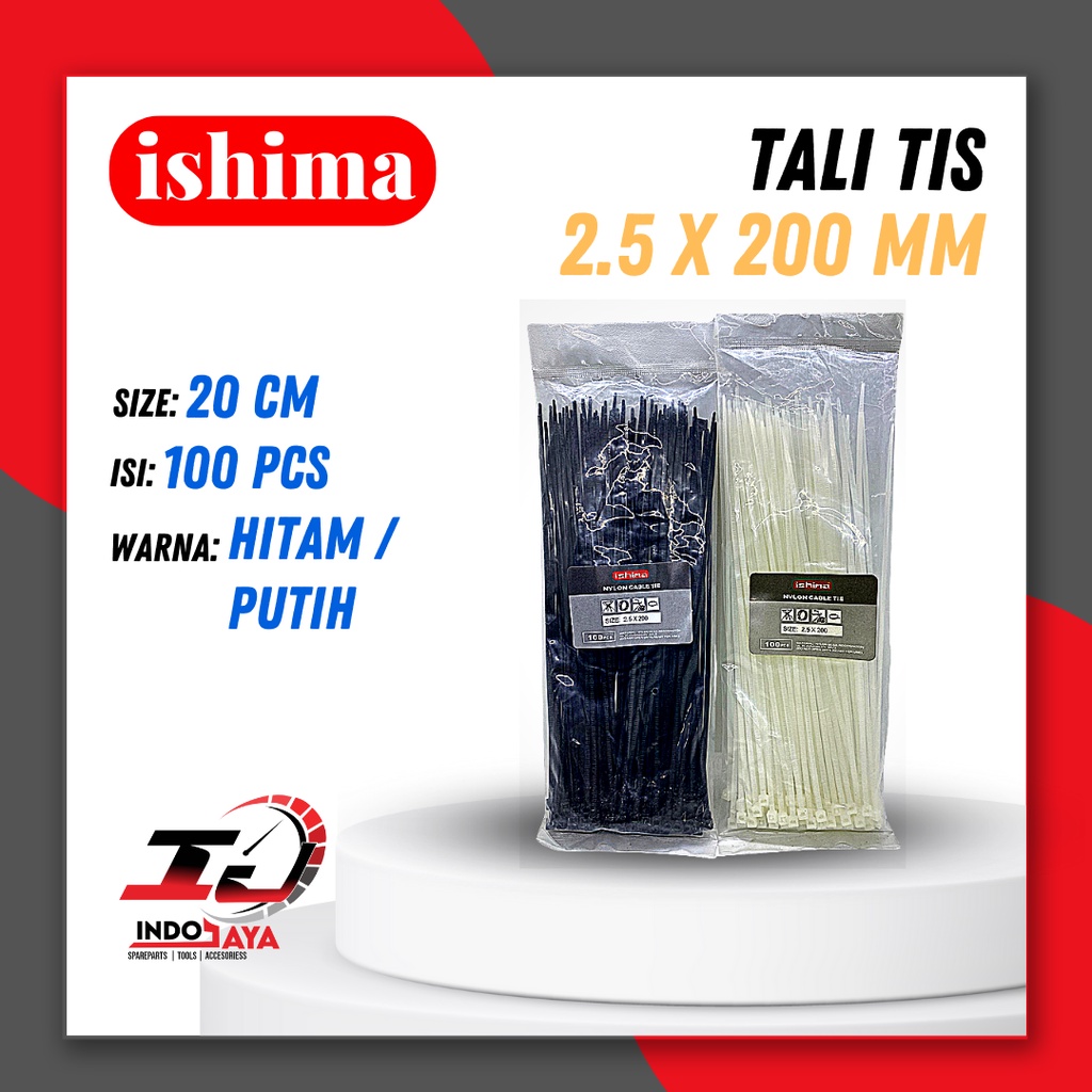 [BAYAR DI TEMPAT] KABEL TIES TIE TIS / TALI TIES TIS/ KABEL TIE / TALI TIE (ISI 100PCS) TALI SABUK P