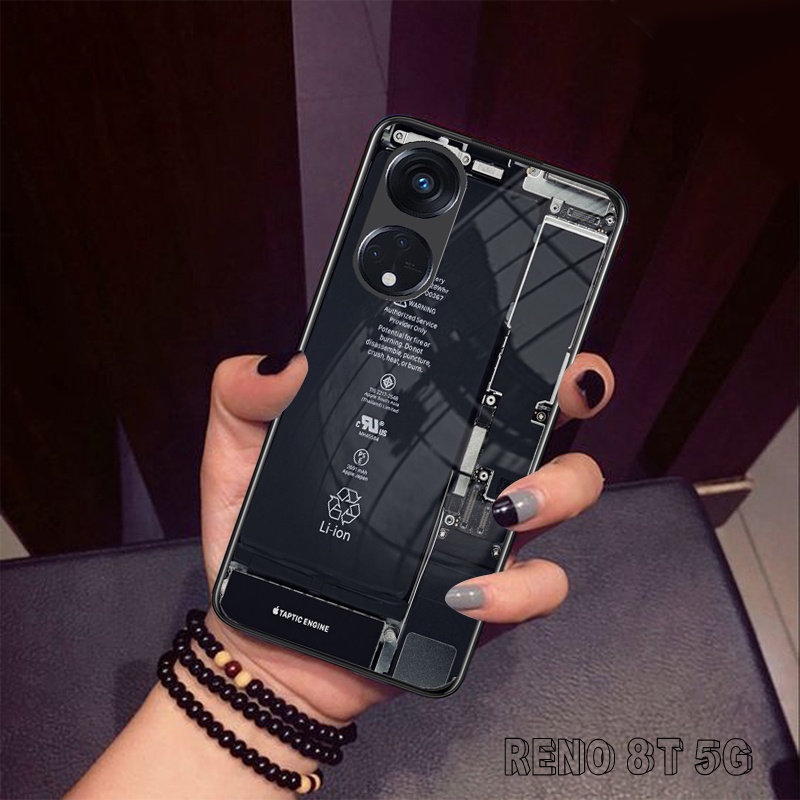 Legend Shop Softcase Kaca mewah for Oppo Reno 8T 5G/4G Terbaru LS13 Softcase Oppo Reno 8T Terbaru - 