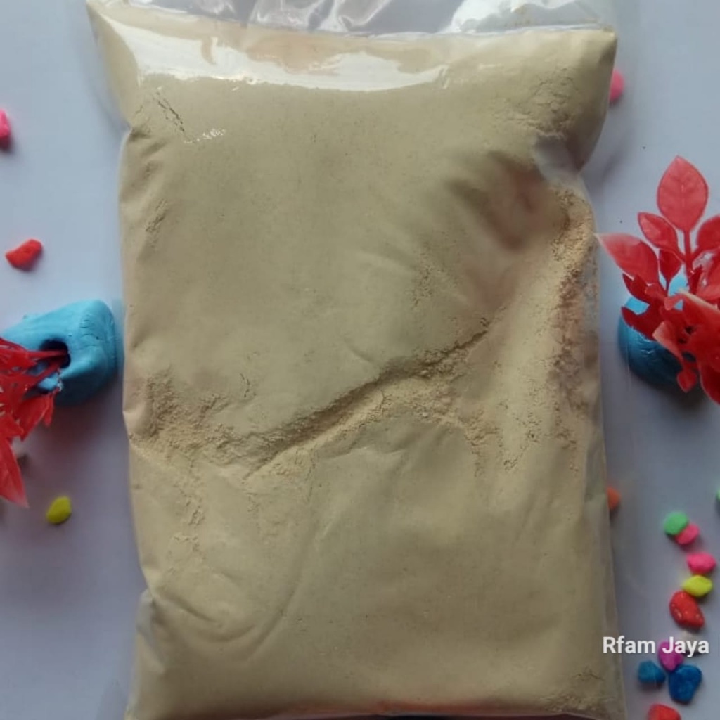 PASIR DOLOMIT 1 KG ALAS KANDANG GECKO REPTIL PASIR DOLOMIT alas gecko  reptil kandang gecko dll