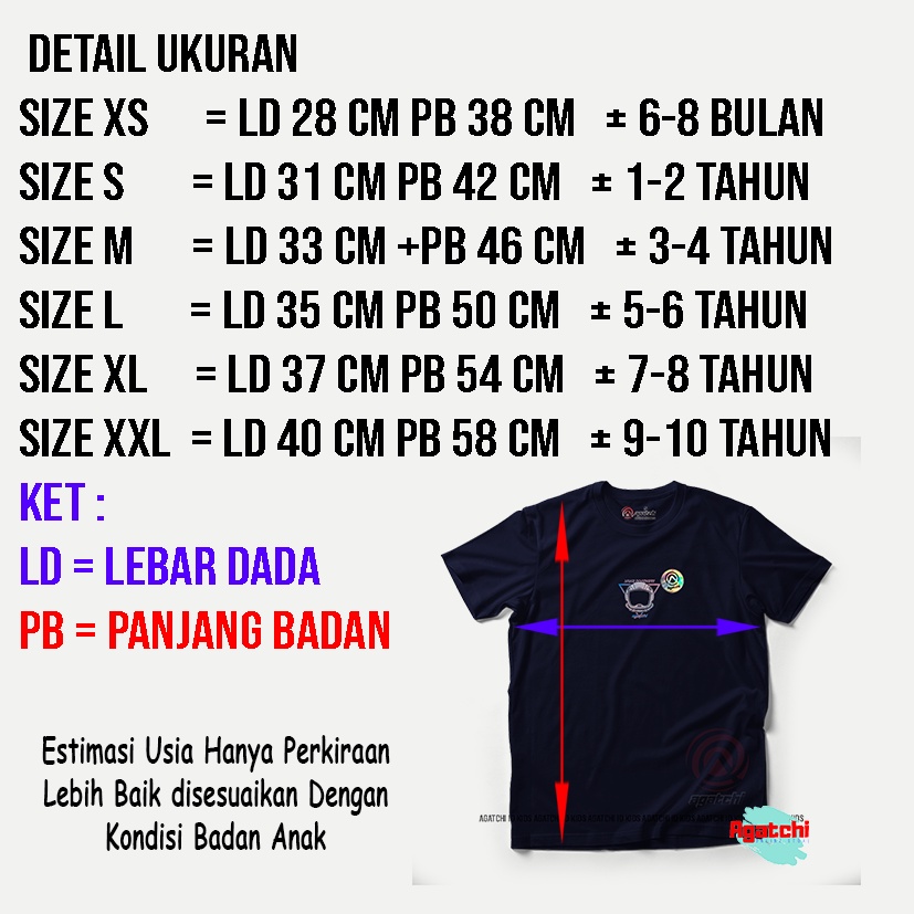 Baju Kaos Atasan Anak Laki - Laki Agatchi Motif Space Discovery