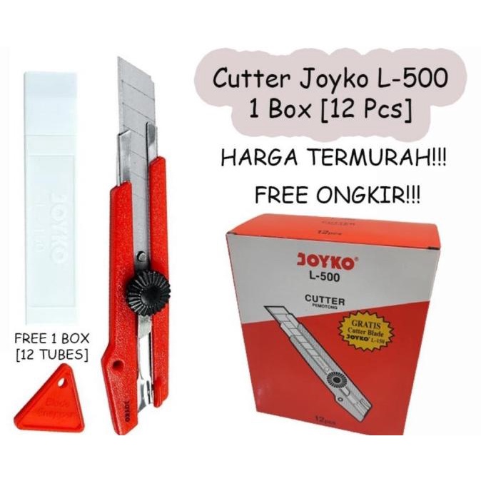 

Cutter Besar Joyko L-500 + Refill (12 TUBE) / L500 (1 BOX 12 PCS)