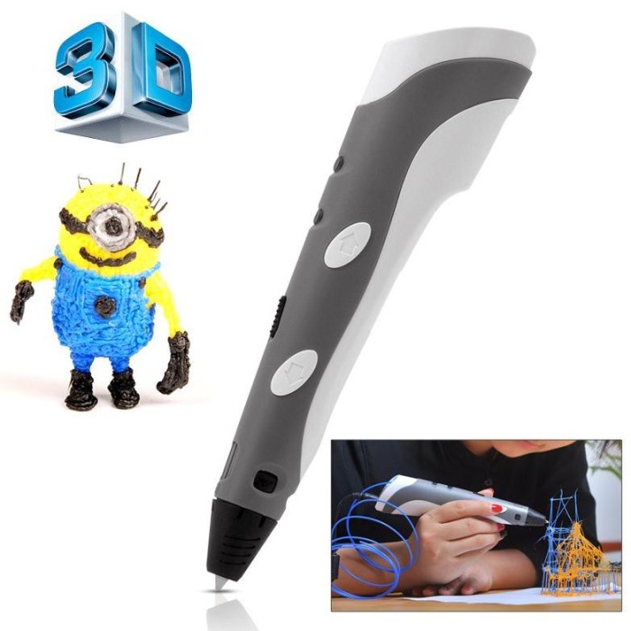 

Terlaris 3D Stereoscopic Printing Pen For 3D Drawing - Rp-100A - White/Black