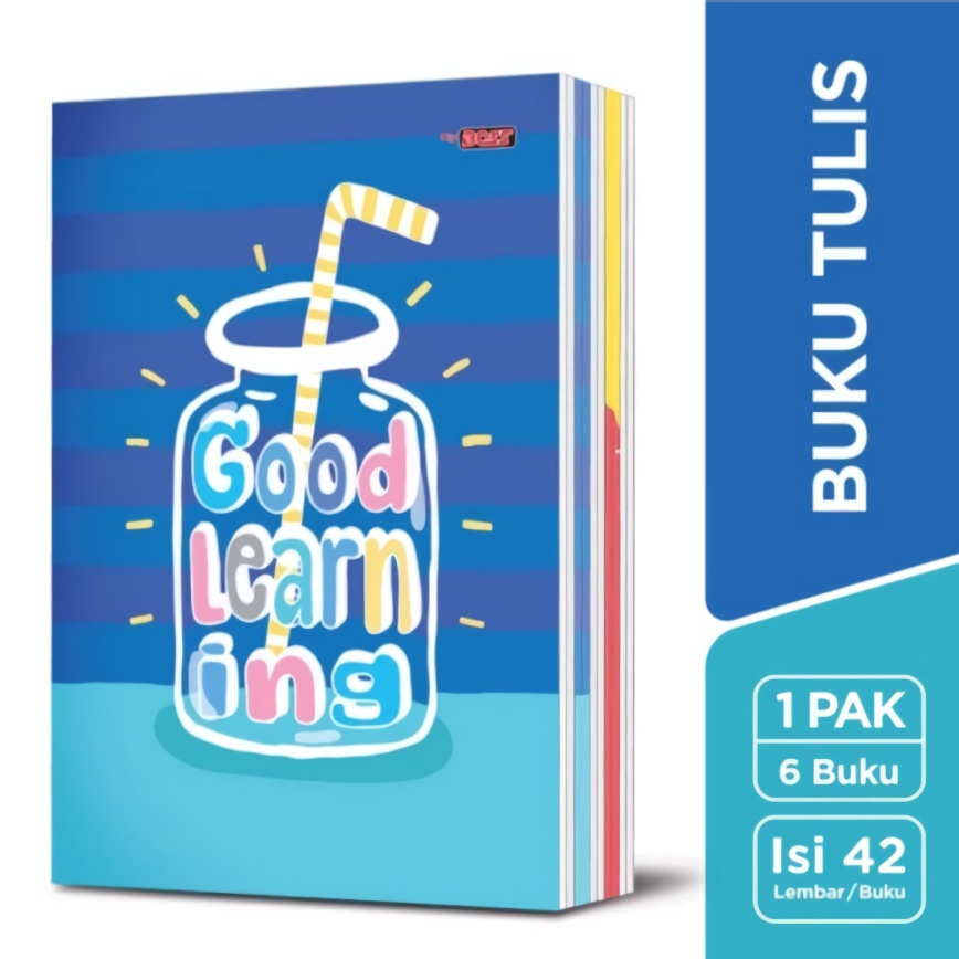 

Buku Tulis Sekolah Bergaris Biasa / Buku Tulis BigBos Ukuran Panjang Isi 42 Lembar 6 Buku