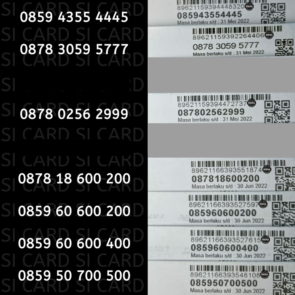 NOMOR CANTIK KARTU PERDANA NOCAN XL 4G SUPER NGOBROL