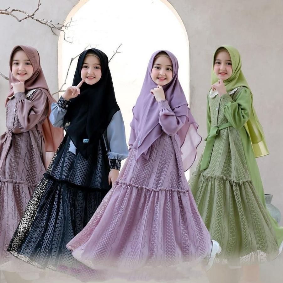 ☃ R.A - Umama Syari Kids l Umama Series Baju Gamis Muslim Anak Perempuan Terlaris ✯