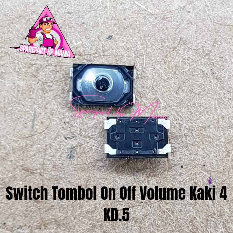 SWITCH TOMBOL ON OFF VOLUME KAKI 4 UNIVERSAL