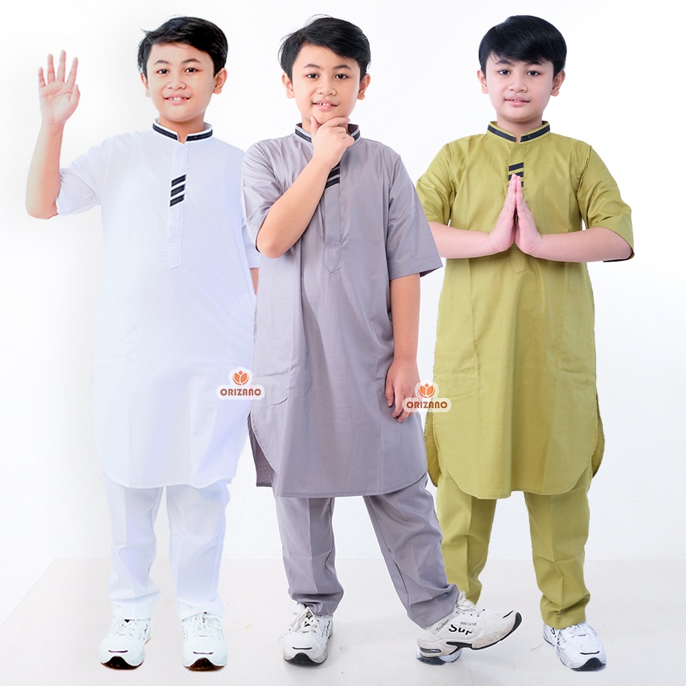 Baju Koko Anak Lengan Pendek Toyobo Fodu Model ARCHI - ORIZANO