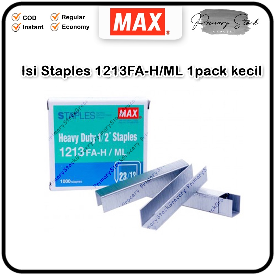 

Isi Staples Max Heavy Duty 23/13 Refill Steples 1213 FA-H Hekter 1/2