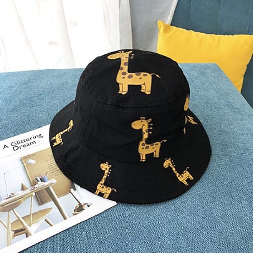 Bucket Hat Anak Tali Karakter Jerapah Usia 1 - 8 Tahun Unisex Bisa bayar di tempat