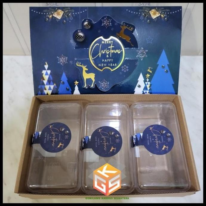 

10PCS DUS NATAL BOX HAMPERS NATAL KUE KERING UKURAN TOPLES 350GR G6416BUJN