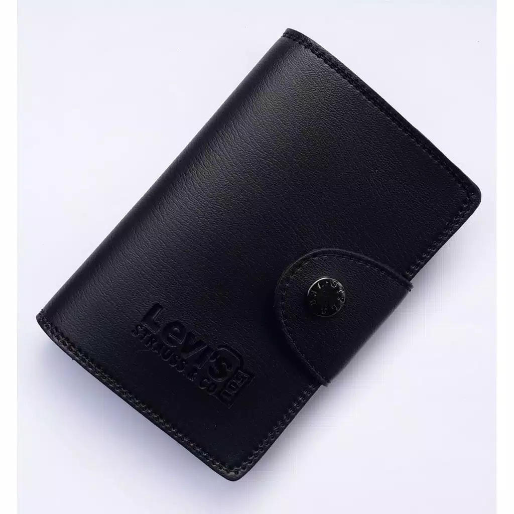 dompet pria 3/4 dompet ukuran tanggung kulit sintetis / dompet pria tanggung/ dompet lipat murah