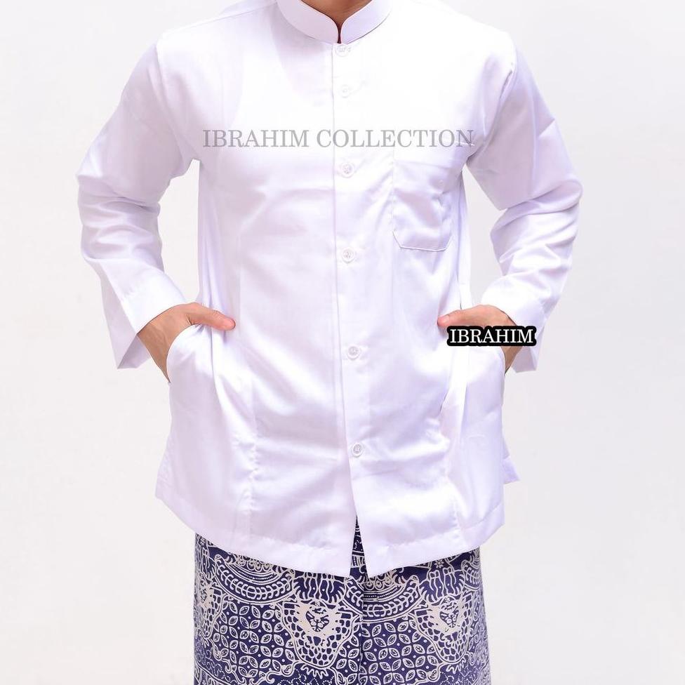 BEST SELLER Koko haibah saku samping | Baju koko Polos pria dewasa |koko al kafi | koko ammu origina