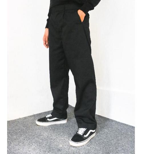 ☚ Flame Everyday Vintage Black Baggy Pants ✥