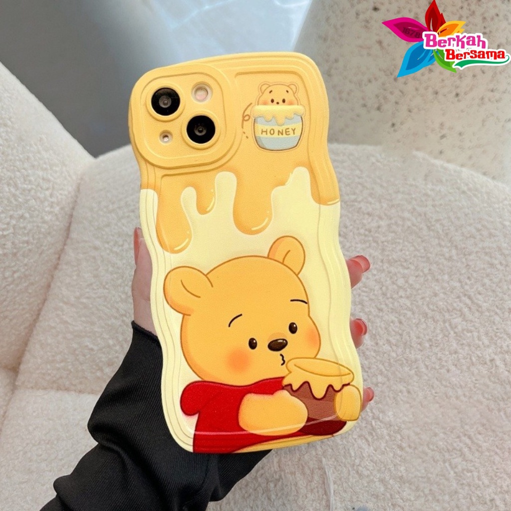 SS800 SOFTCASE SILIKON WAVY GELOMBANG POOH &amp; LOTSO FOR IPHONE 7 8 7+ 8+ X  XS XR XS MAX 11 11 12 13 14 PRO BB7818