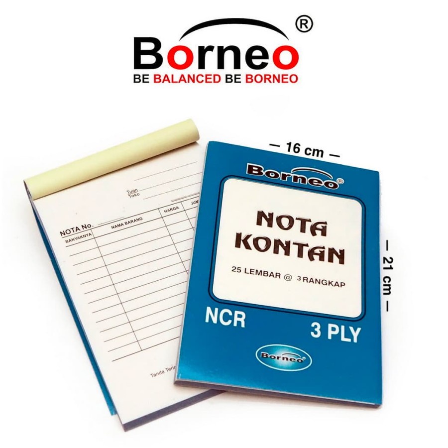 Jual Buku Nota Kontan Borneo Besar Satuan BCR B3 3 Ply Cash Note Book Invoice Stationery Tools Stuff Alat Tulis Notes Jualan Toko Small Tebal Notebook Kas Bon Pembelian Debit 1 Pcs Kualiltas Perlengkapan Peralatan Dagang Warung Grosir Prakarya Malang