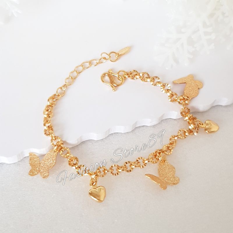 Gelang Rumbai Anak Perhiasan lapis emas Yaxiya motif Bola Dove