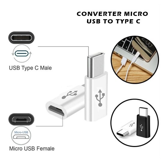 CONVERTER MICRO USB TO TYPE-C / Micro USB Connector to Type C