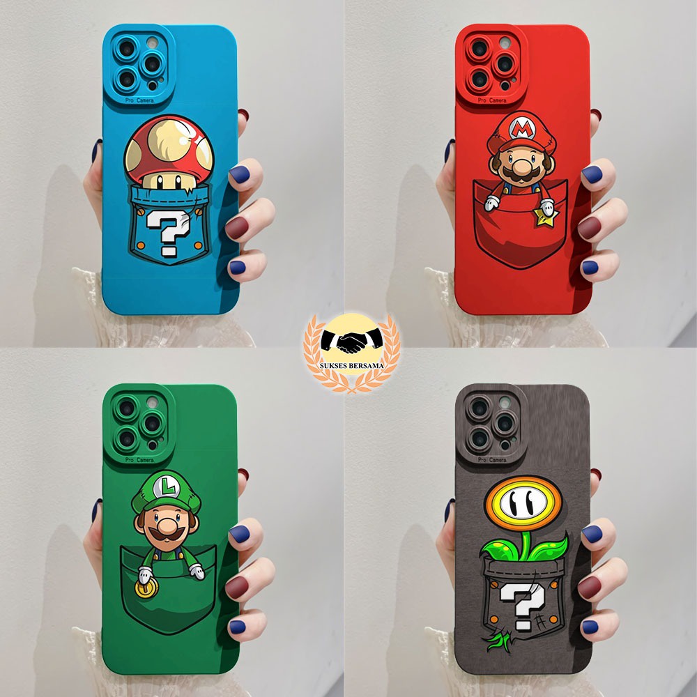 CUSTOM CASE SOFTCASE SILIKON PROCAMERA CUSTOM MARIO CUSTOM SAMSUNG J2 PRIME A04 A04S A23 A13 A20 A30 A03S A50 A50S A30S A03 BSB6991