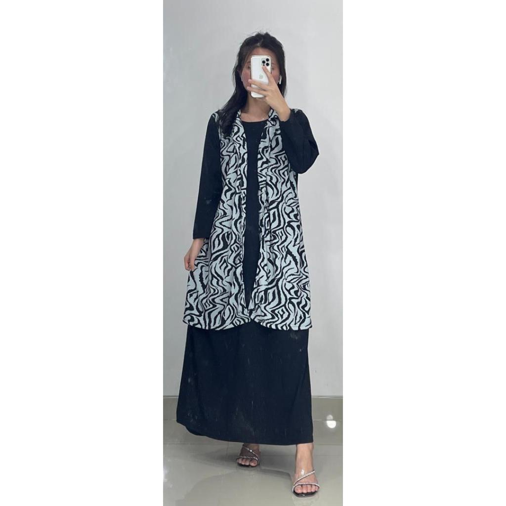 Gamis Rompi Motif Gamis Outer Motif