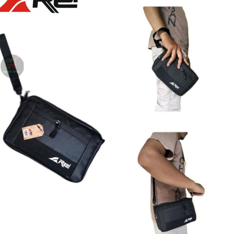 Clutch Pria Hand Bag Pria Wanita AREI Anti Air Pouch Tas Tangan Tas Selempang Pria Rei Noris Waterpr