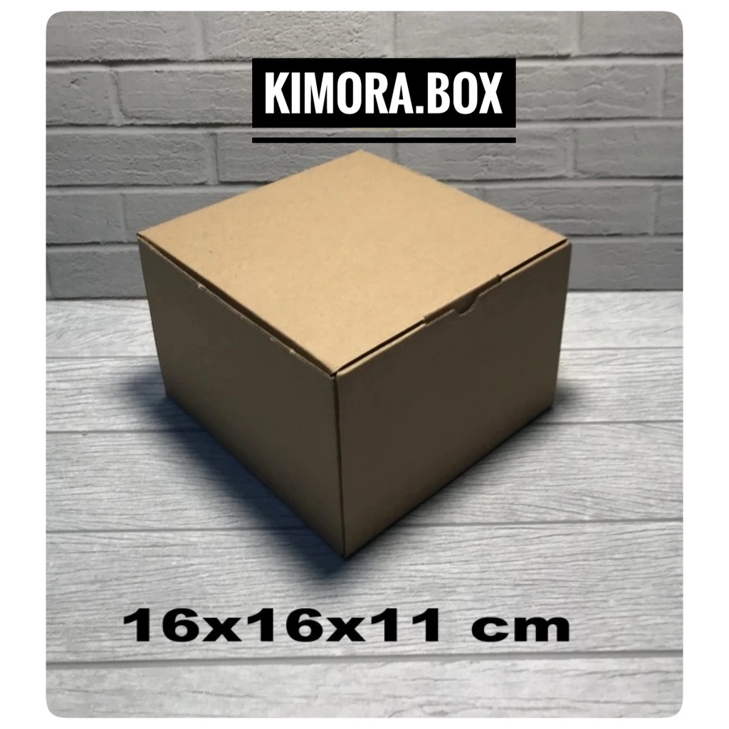 

Kardus karton uk. 16x16x11 cm...die cut box kotak Souvenir -dll