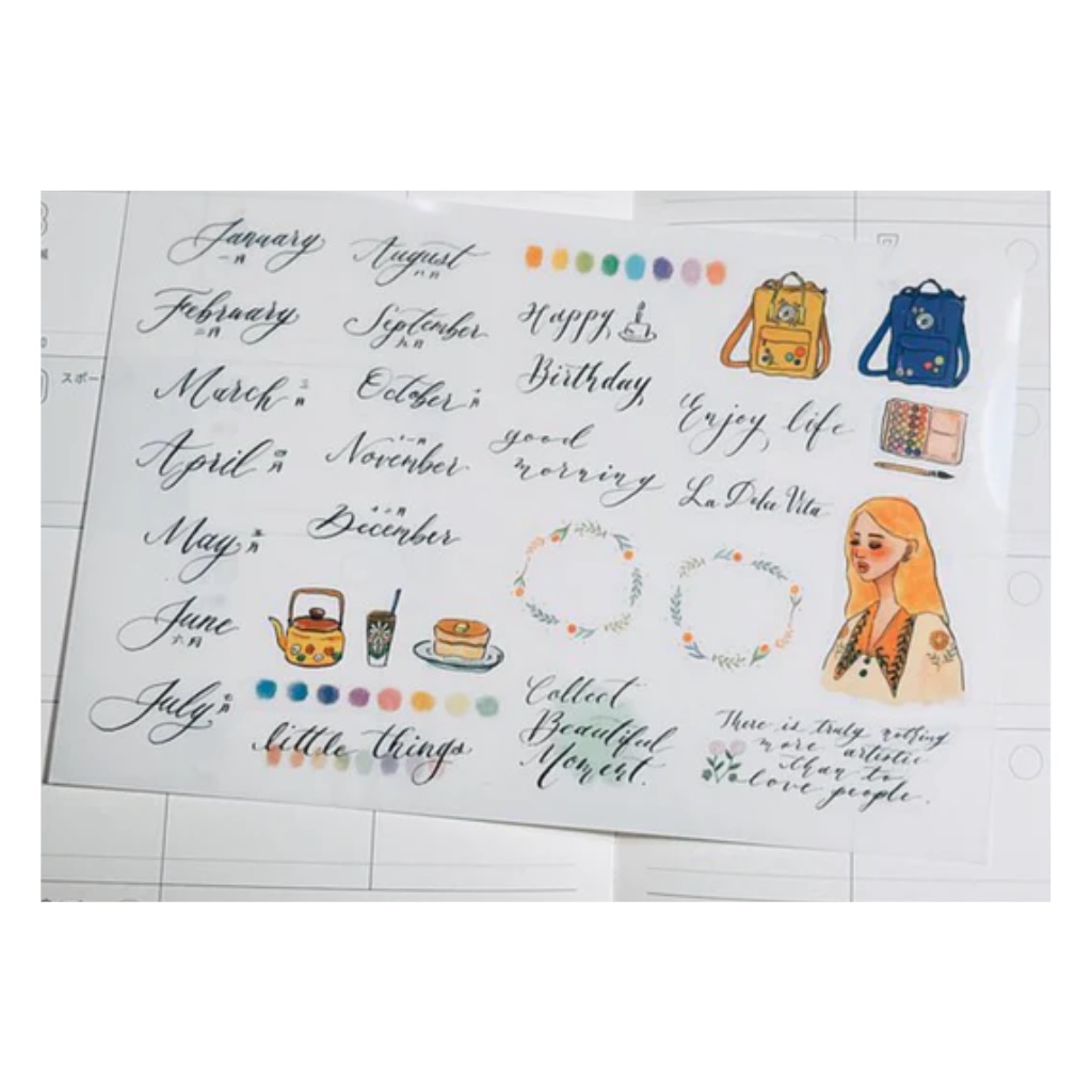 

La Dolce Vita For Calender Transfer Sticker