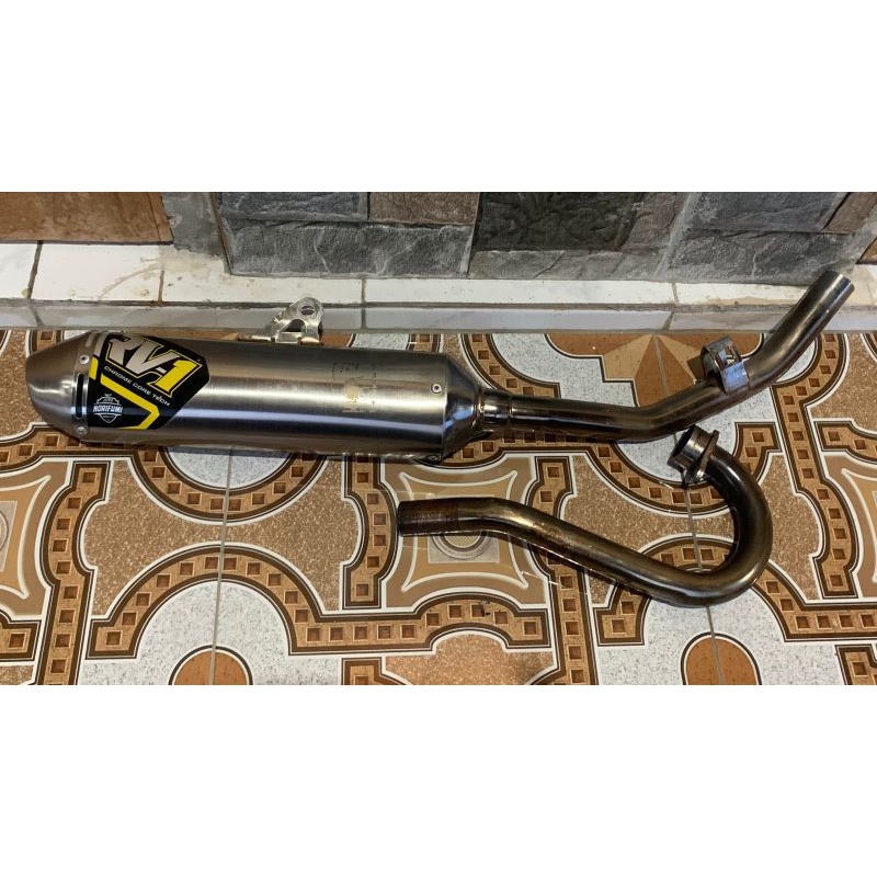 knalpot kenalpot KLX / D-Tracker norifumi RV1 T3 logo terbaru