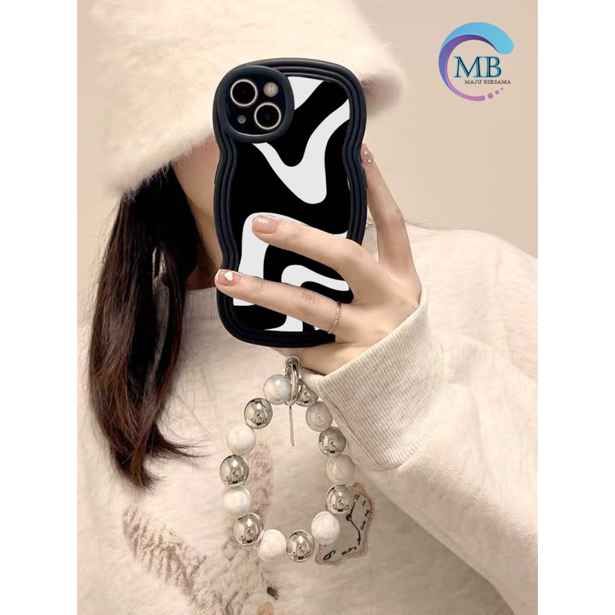 GC19 SOFTCASE TPU MOTIF ZEBRA GELANG SILVER FOR IPHONE 6 6+ 7 8 7+ 8+ X XS XR XS MAX 11 12 13 14 PRO MAX MB4428