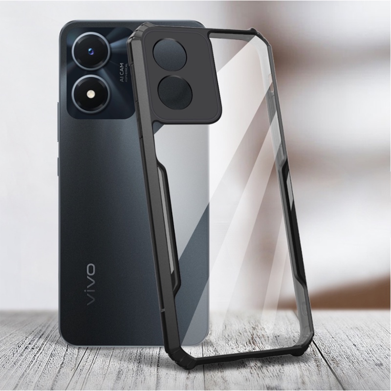 Transparan Softcase VIVO Z1 V11 Pro Y02 Y35 Y02S Y35 Y16 Y50 Y30 Y30i Y73 Y19 Y5S Y17 Y15 Y12 Y11 Y12i Y20 Y20S Y20i Y12S Y21 Y33S Y21S Y21A V21 V21E 4G 5G Casing Anti jatuh HP Soft Case