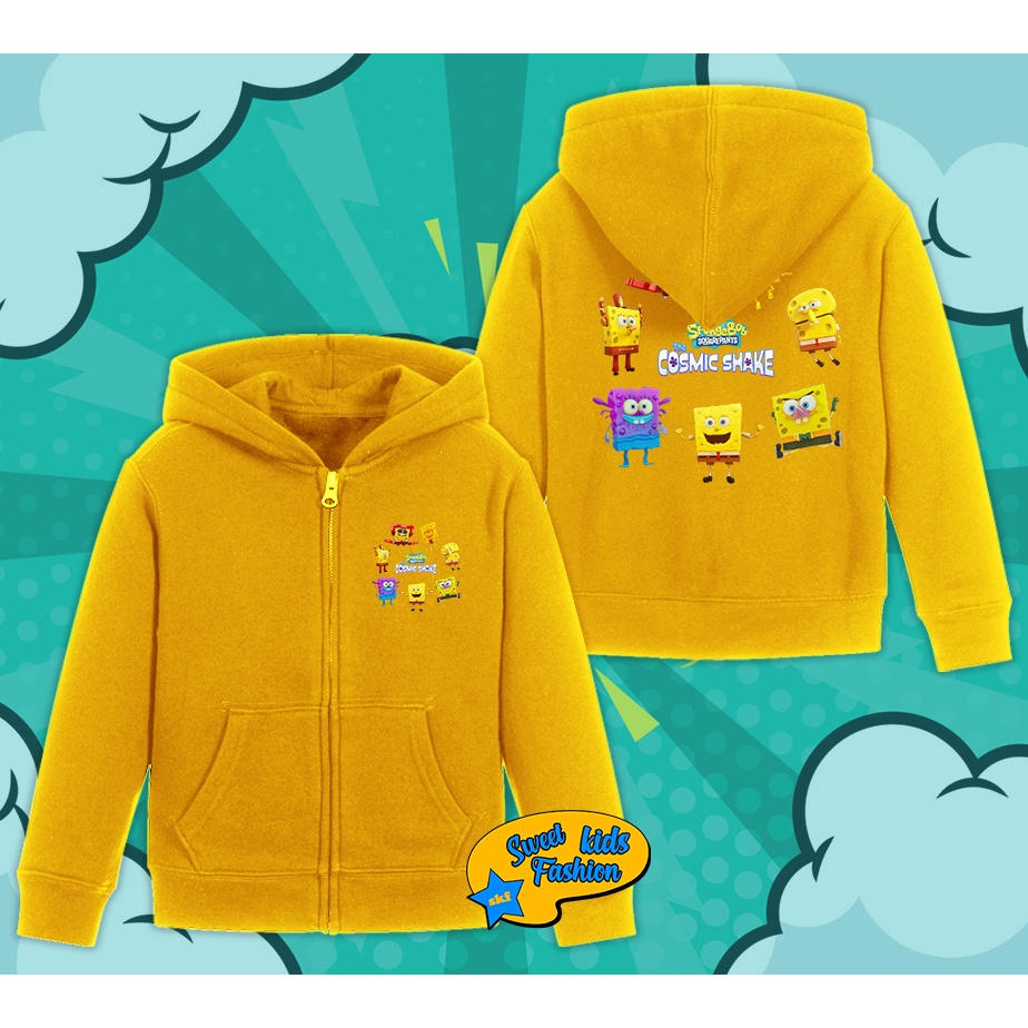 Jaket Hoodie Zipper Spongebob The Cosmic Shake Hoodie Anak Spongebob Cosmic 002