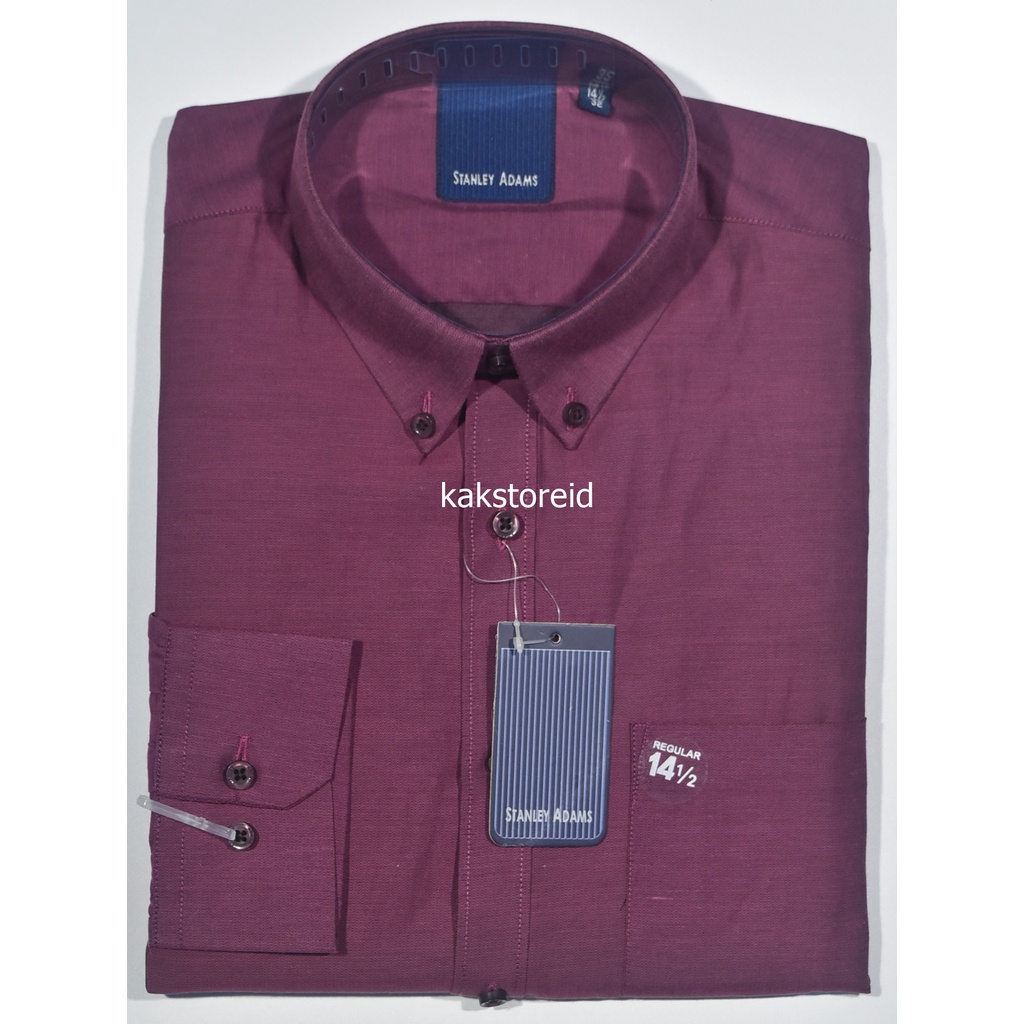 Kemeja - Kemeja Pria - Baju Pria - STANLEY ADAMS Kemeja Pria Formal STANLEY ADAMS Lengan Panjang Mar