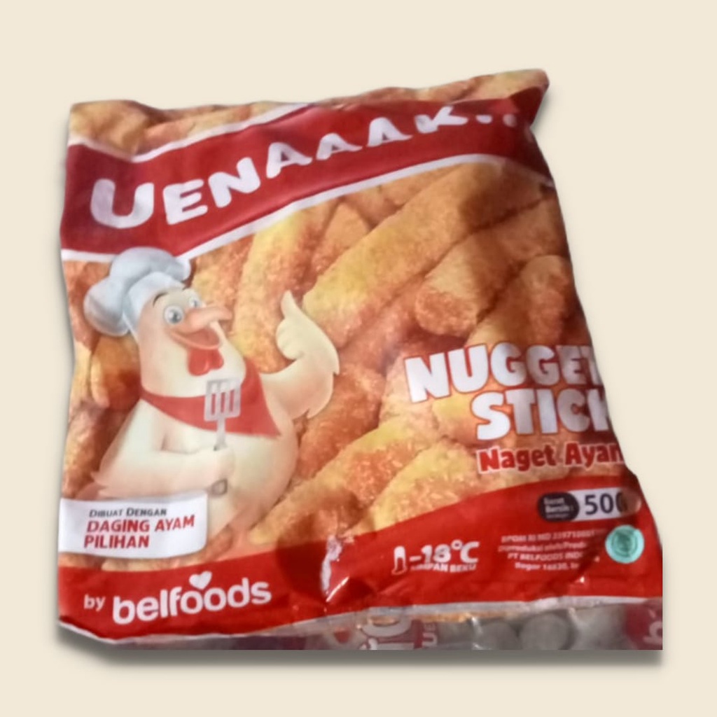 

Belfoods Uenaaak Chicken Stick 500 gr Frozen Food Murah BANJARMASIN | Naget Ayam | Makanan Beku | Olahan Daging Ayam Siap Goreng