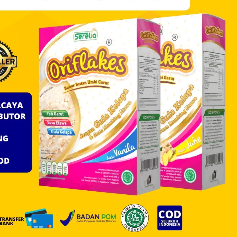 

❅ ORIFLAKES GASTRO Sereal Umbi Garut 350gram ❇