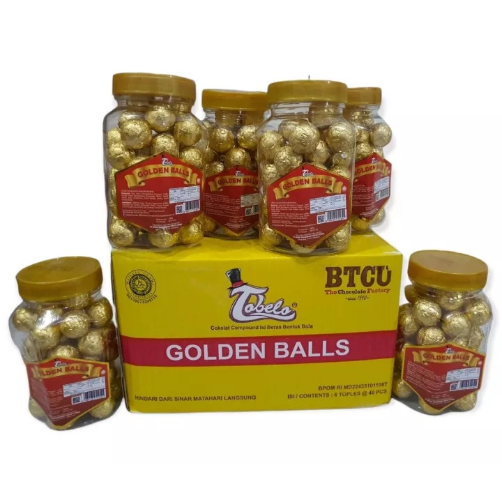 

Per Dus Golden Balls Tobelo Cokelat Compound Isi Beras