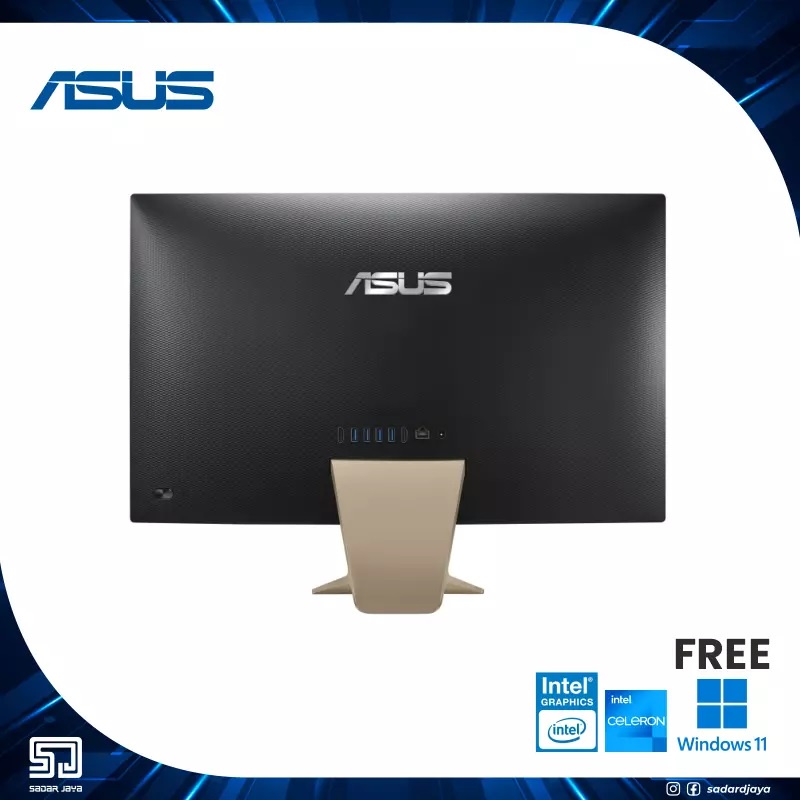 Asus PC AIO Desktop V222GAK-BA142W Intel J4025 4GB SSD 256 21.5″ Win 11 Komputer All in one