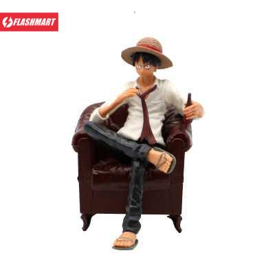 Flashmart Apaffa Action Figure One Piece Model Luffy Sitting on Sofa 1 PCS - AP2