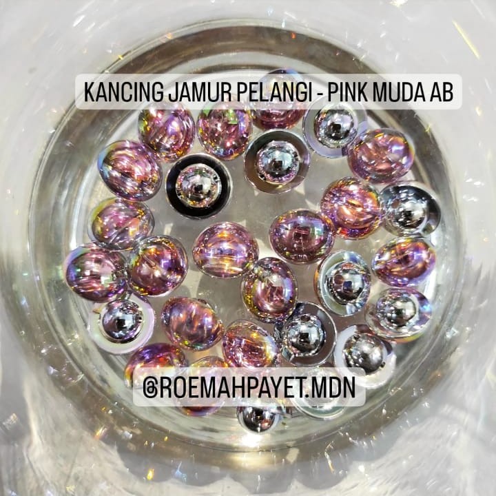 (3/5) KANCING JAMUR / KANCING KEBAYA / KANCING HIAS / KANCING PELANGI / KANCING KRISTAL TAIWAN