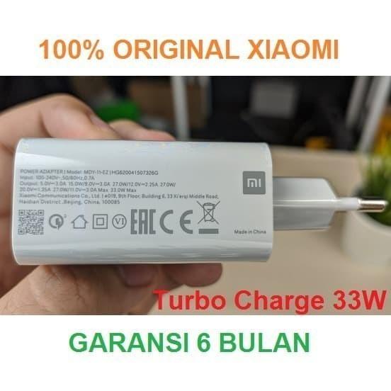 Charger Turbo 33W Xiaomi Redmi Note 10 Pro Max Redmi Note 10S Original