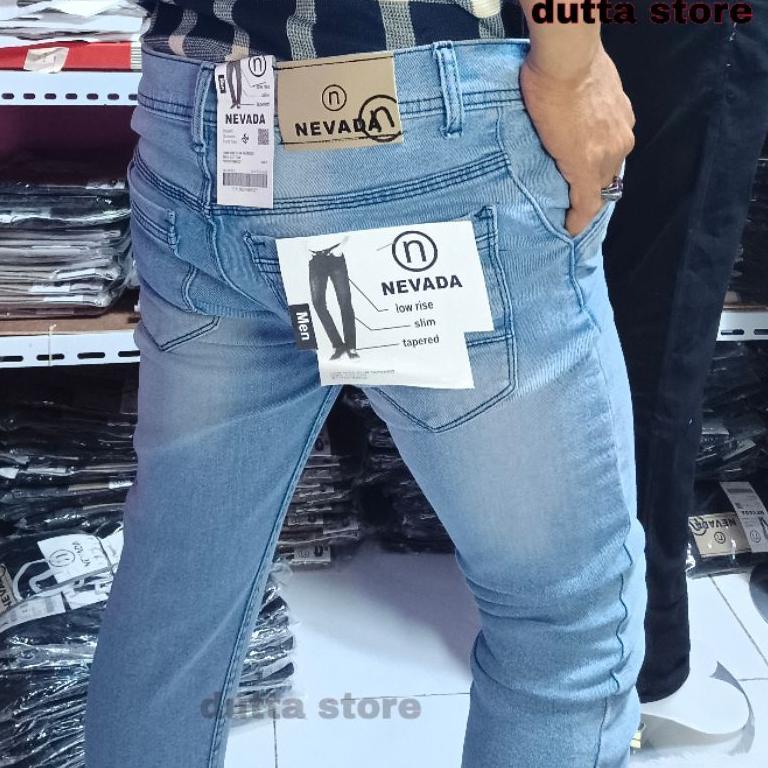 HARGA TERMURAAH Celana Panjang Jeans pria Jean Dewasa Melar Nevada Bahan Melar