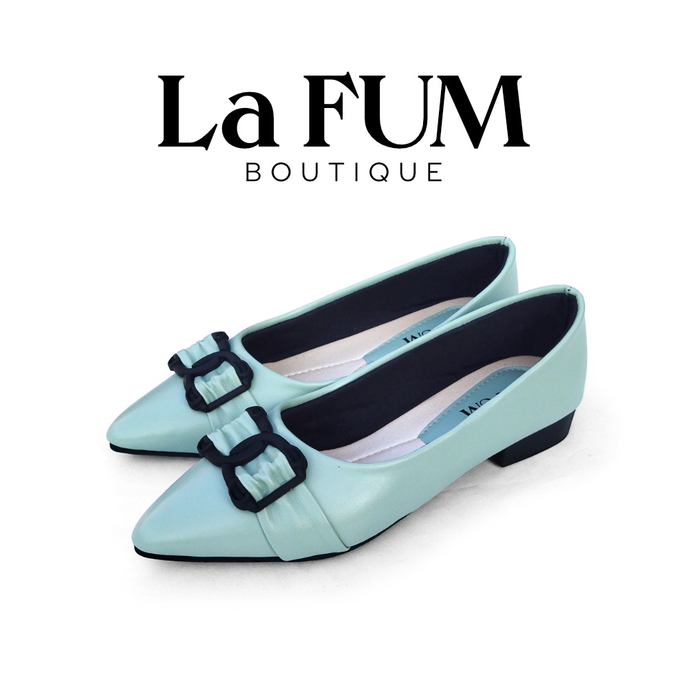 Fleur Pantofel Shoes - Sepatu Pansus Hak wanita