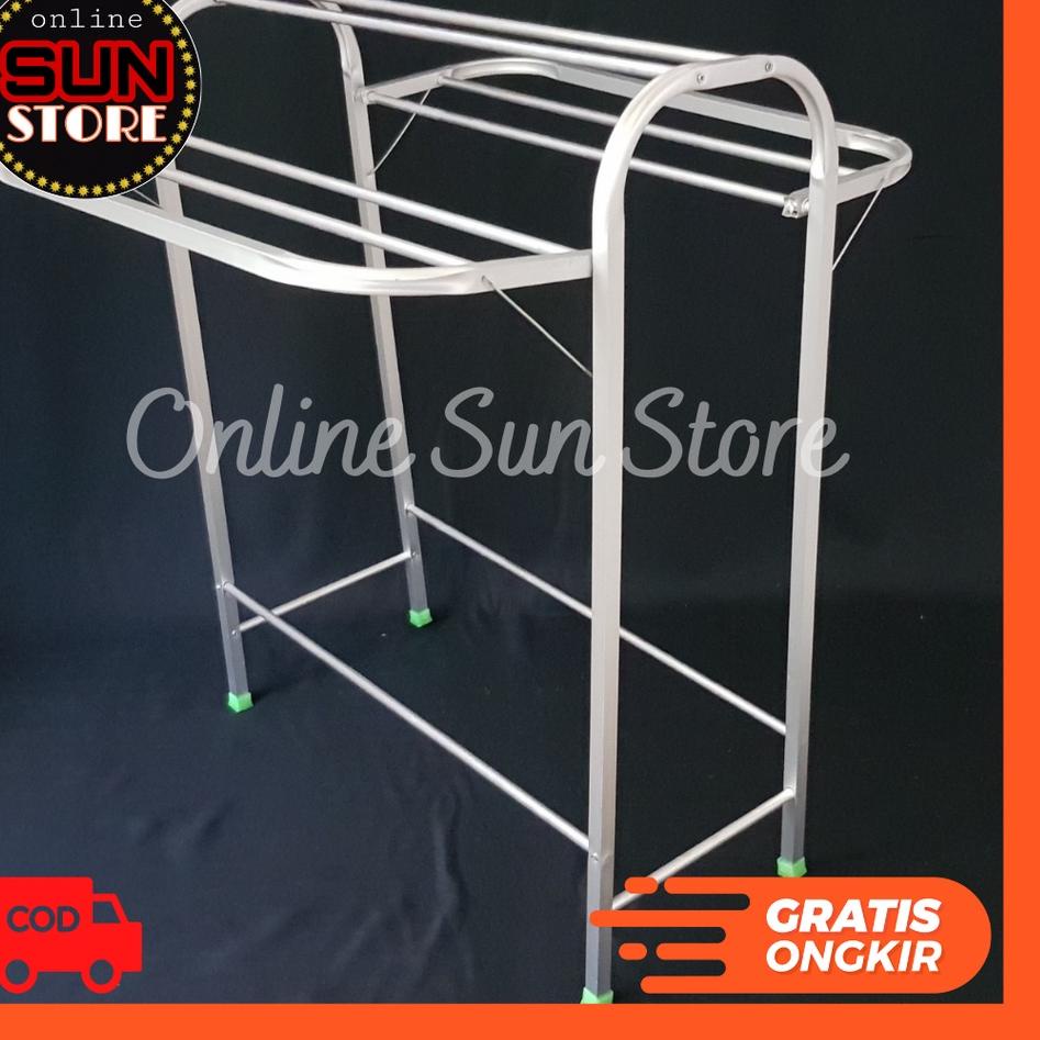 ♠ [ COD ] Jemuran Handuk Aluminium praktis ekonomis murah Surabaya gantungan pakaian ringan sayap ✧