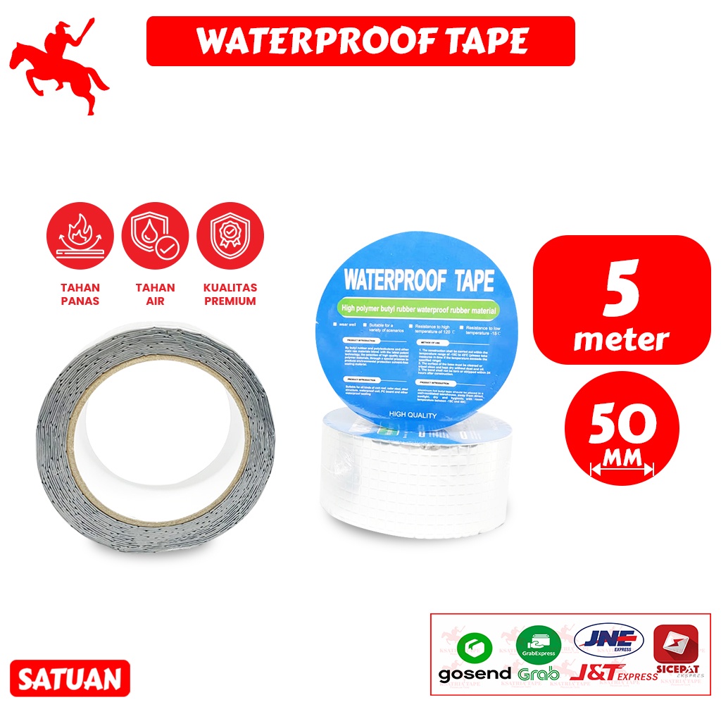 

LAKBAN ANTI BOCOR 5M / LEM ANTI AIR ALUMUNIUM FOIL /LEM WATERPROOF/ Waterproof tape