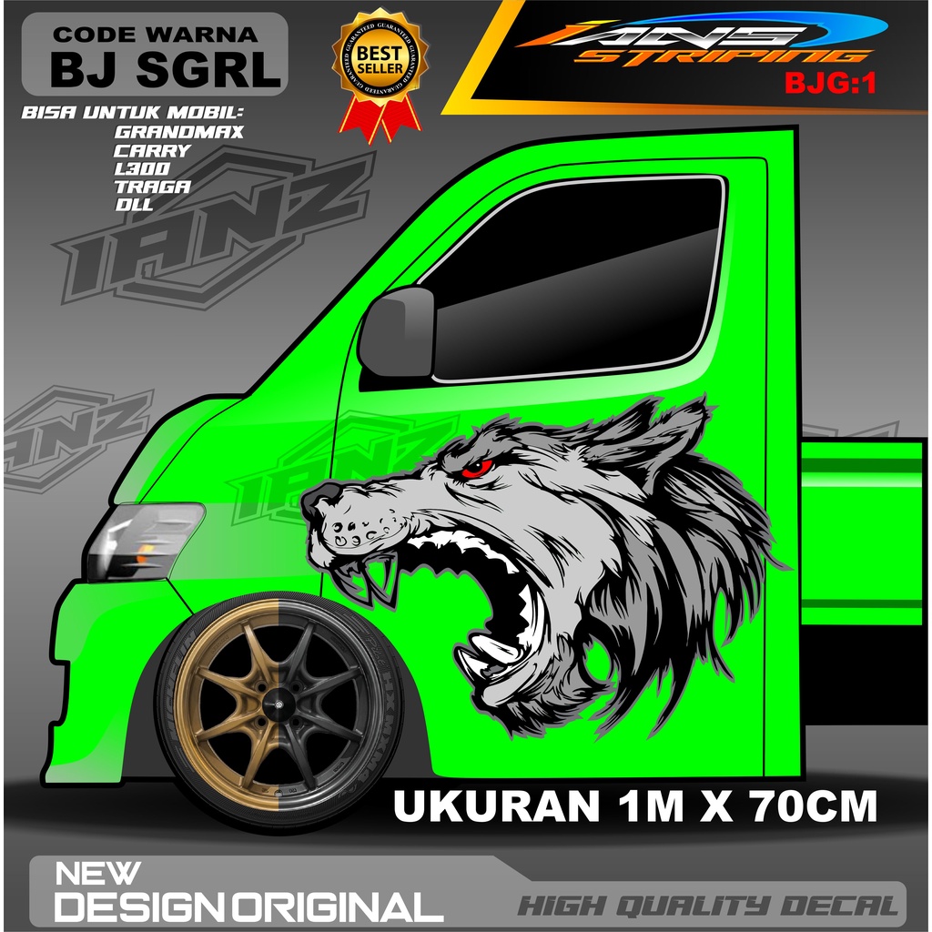 STIKER PINTU MOBIL GRANMAX PICK UP STIKER PINTU CARY STIKER PINTU L300 STIKER PINTU TRAGA SRIGALA