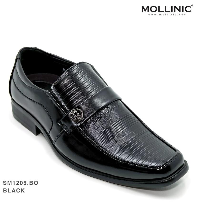 ◘ MOLLINIC SM.1205 Sepatu Pantofel Pria Men Formal Shoes BLACK ❇